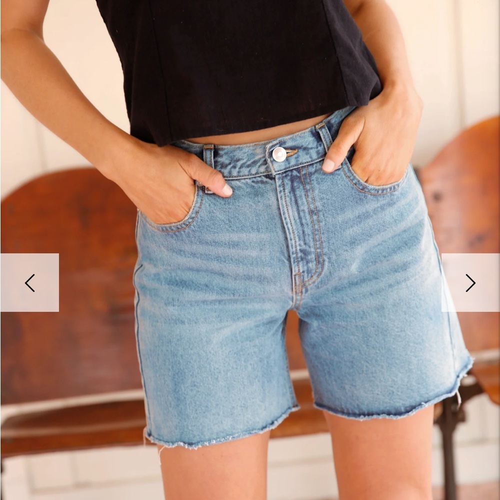 Renee relaxed long denim short 29